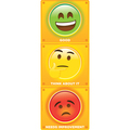 Ashley Productions Smart Poly™ Clip Chart w/Grommet, 9in x 24in, Stop Light Personal Behavior 91952